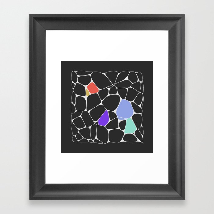 Voronoi Framed Art Print