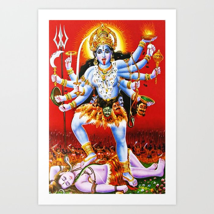 Hindu Kali 15 Art Print