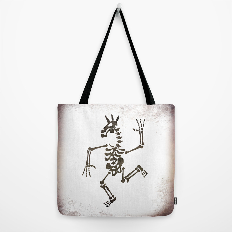 Skeleton Unicorn Dance 2 Tote Bag By Thatssounicorny Society6