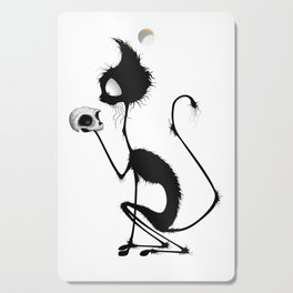 Cat Funny Shakespeare Parody Skinny Character "To Be or not to Be" Cutting Board
