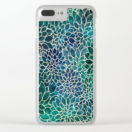 Floral Abstract 4 Clear iPhone Case