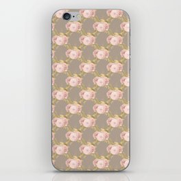 Pink Floral Bouquet Pattern iPhone Skin