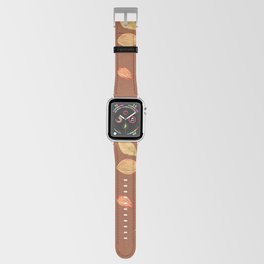 Almonds  Pattern Brown Background Apple Watch Band