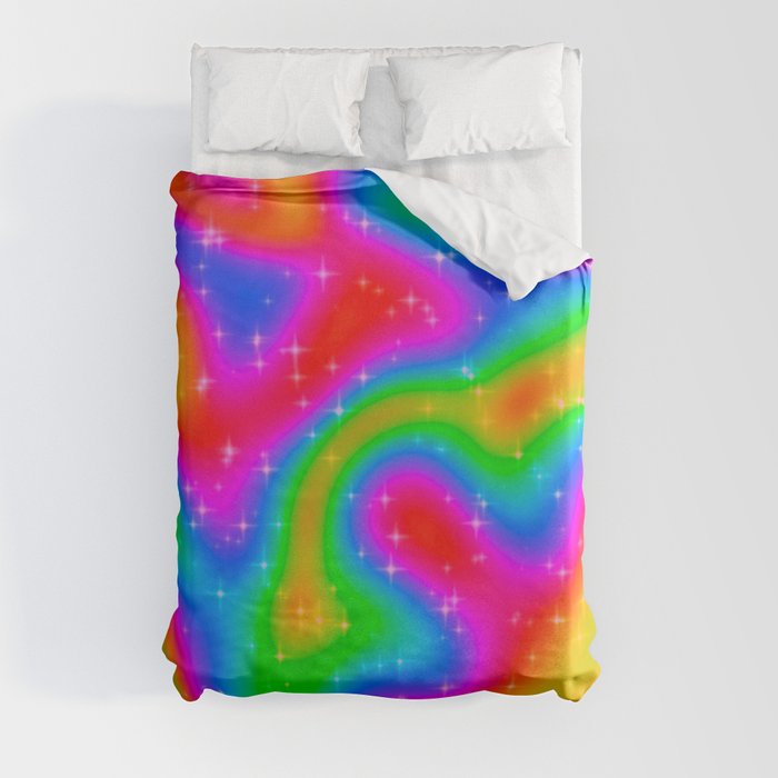 Groovy Rainbow Duvet Cover