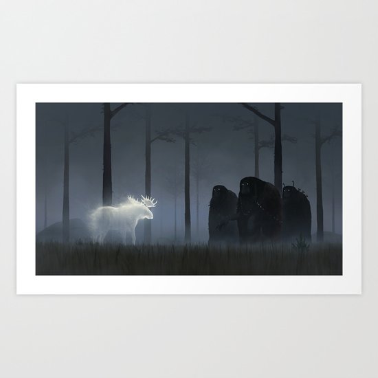 Wandering In The Night Art Print