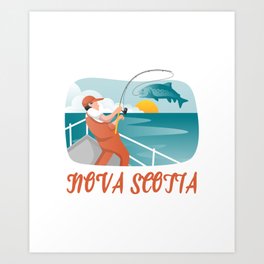 Nova Scotia Fishing Art Print