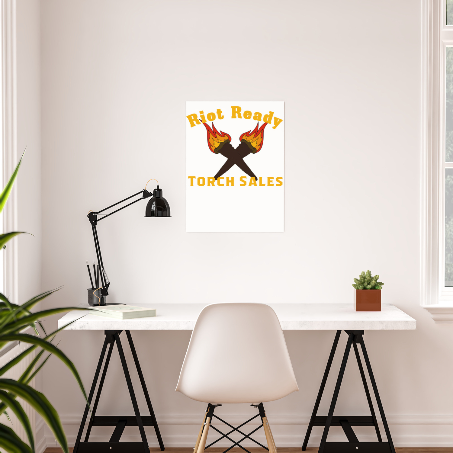 Riot Ready Torch Sales Funny Puns Silly Dad Joke Poster By Knuxx Shop Society6
