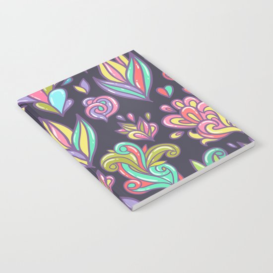 Abstract floral pattern Notebook