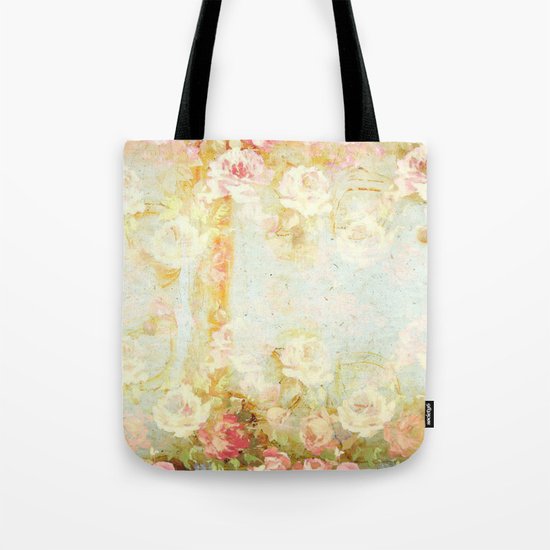 vintage roses and pastel tones Tote Bag