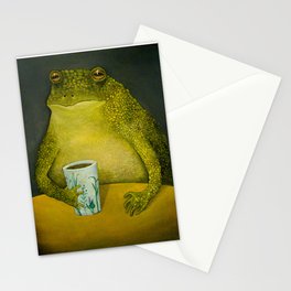 Toad's morning cup Stationery Cards