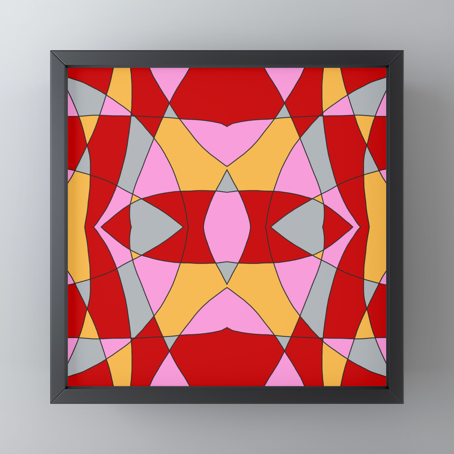 Abstract Church Window Framed Mini Art Print By Alphaomega Society6