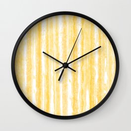 Yellow distressed texture looking cool Wall Clock
