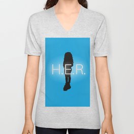 H.E.R. Music Singer Best Part Album Merch V Neck T Shirt