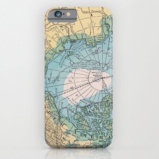 Vintage Arctic Map iPhone & iPod Case