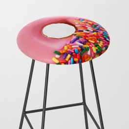 Funny Pattern With Juicy And Tasty Donut Bar Stool