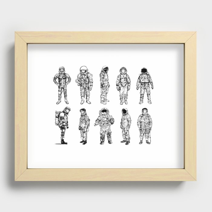 Flight Suits Recessed Framed Print