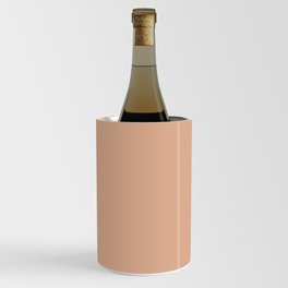 Pale Pink Solid Color Hue Shade - Patternless Wine Chiller