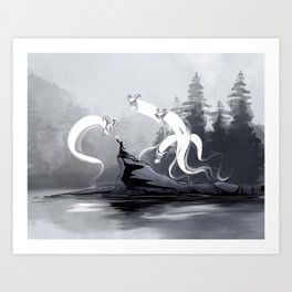 Lake of the Necromancer Art Print