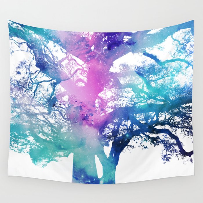 Space Tree of Eternity Wall Tapestry