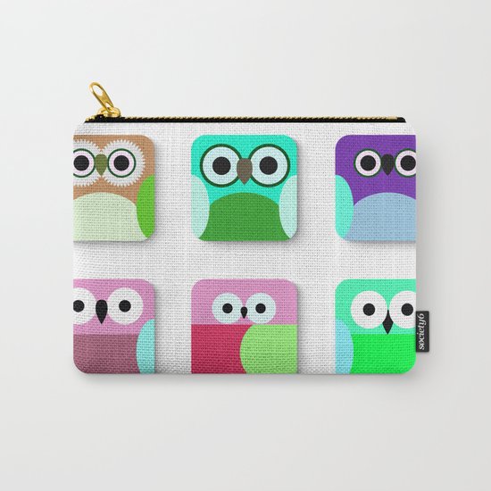 Cute Owl Pattern #2 Carry-All Pouch