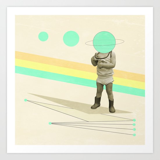 he believes he can fly Art Print