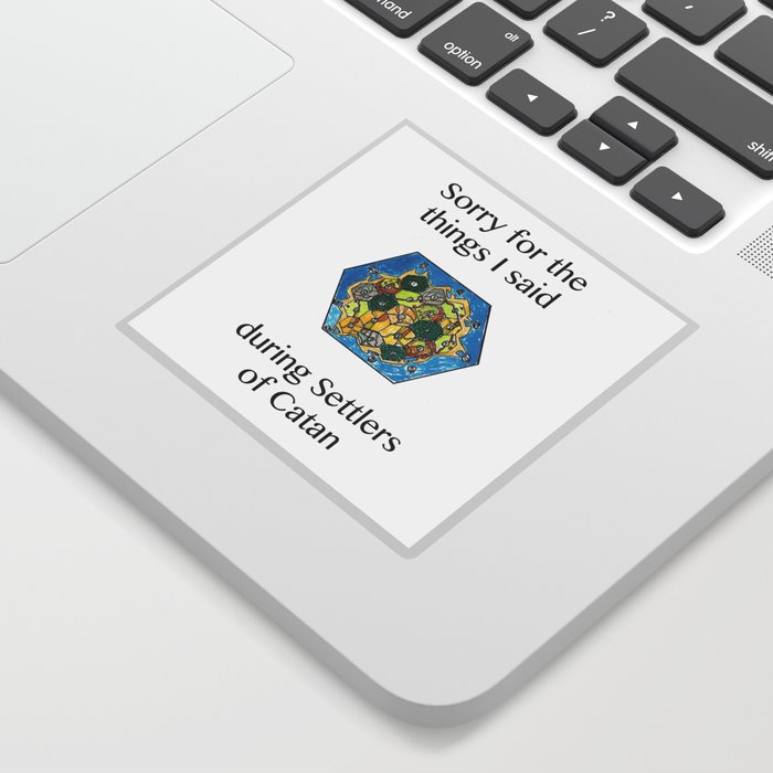Catan Settlers Of Catan Board Game Geek Art Nerd Art Sticker