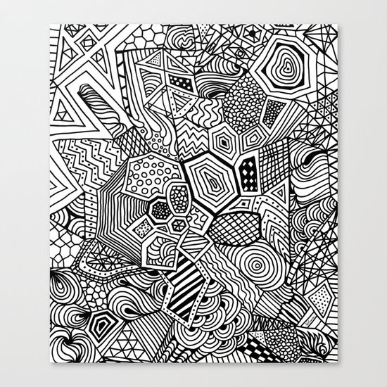 Lucky Abstract Geometric DREAM CATCHER Canvas Print