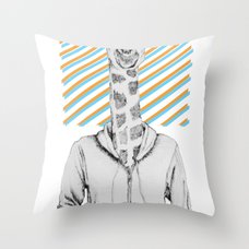 Big Booty Girl Throw Pillow by Asia Fuse Dirty Tease