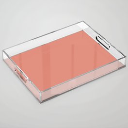Echeveria Pink- Solid Color Acrylic Tray