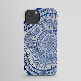 Growth Rings – 65 Years – Navy iPhone Case