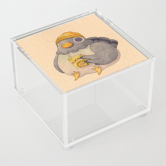 'Fuck' Pigeon 07 Acrylic Box