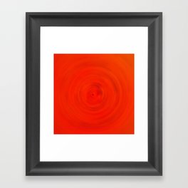 Red Circle Framed Art Print