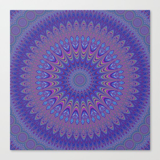 Purple mandala Canvas Print