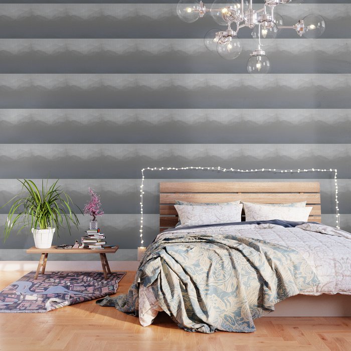 Soft Gray Morning Scenery Wallpaper