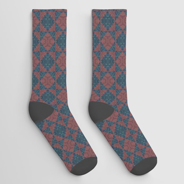 Geometric Texture Socks
