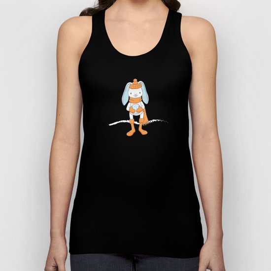 Bunny and Snowflakes_3 Unisex Tank Top