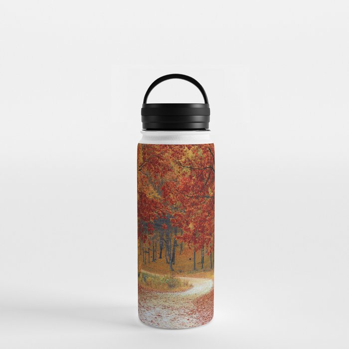 Red Autumn Water Bottle