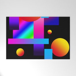 Gradient Shapes Welcome Mat