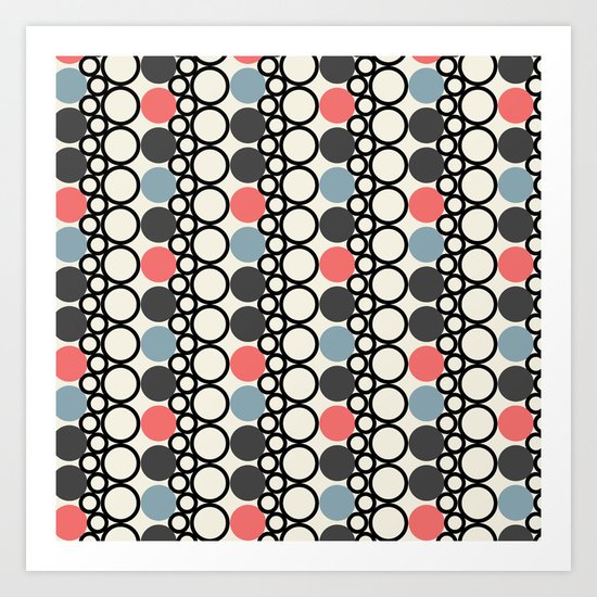 circle pattern Art Print