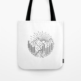 Mountain and River Tote Bag