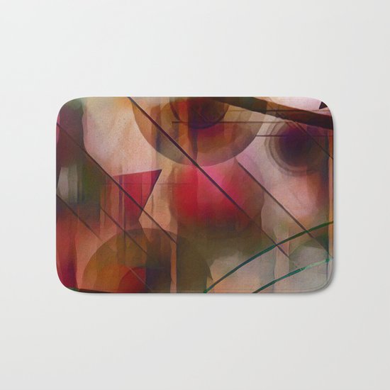 Circles Lines and Curves Bath Mat