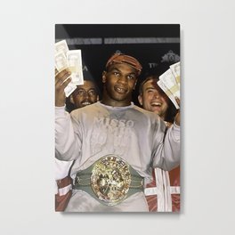 Mike Tyson winning  Metal Print | Graphicdesign, Abstract, Vector, Ink, Illustration, Miketyson, Boxe, Mike, Digital, Graphite 