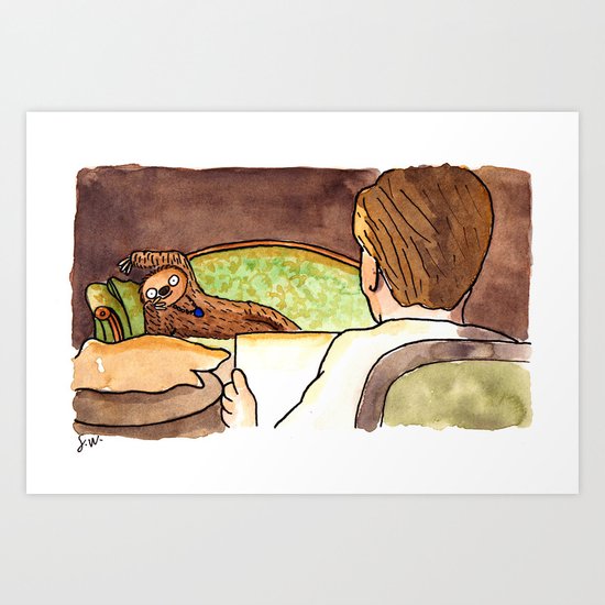 Draw me like one of your French Sloths Art Print