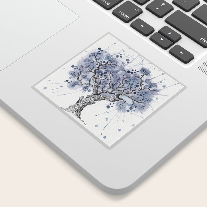 Watercolor winter tree Sticker