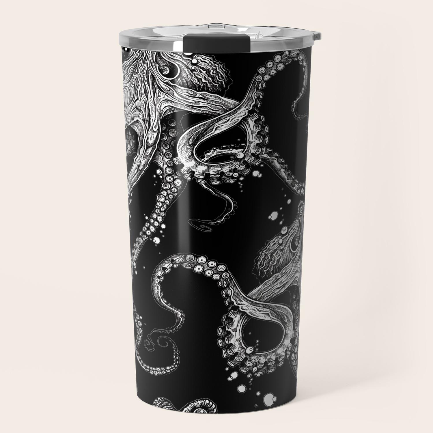 picture Octopus Coffee Mug Holder octopus black travel mug by taojb