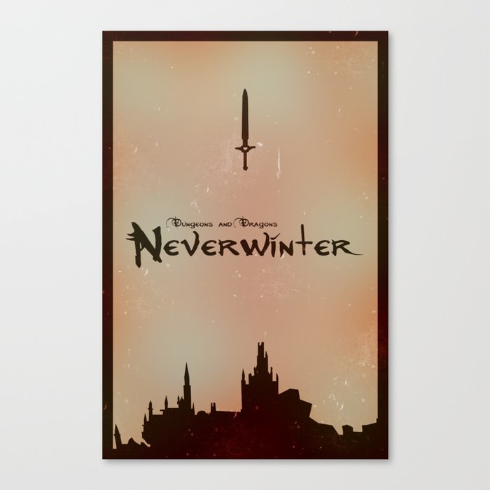 Dungeons and Dragons: Neverwinter Fan Artwork Canvas Print