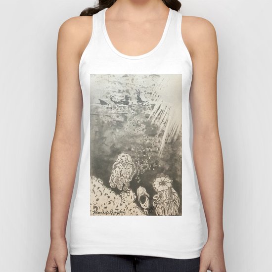 MoonSea EcoSystem Black and White Unisex Tank Top