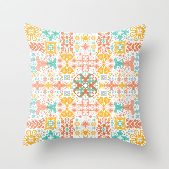 Las Flores Throw Pillow