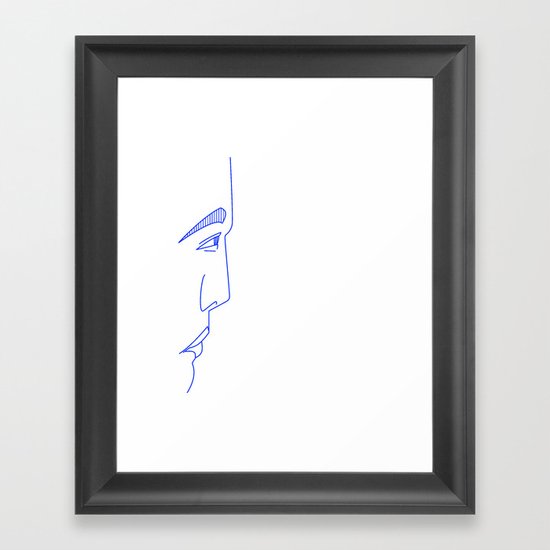 Feeling Blue Framed Art Print