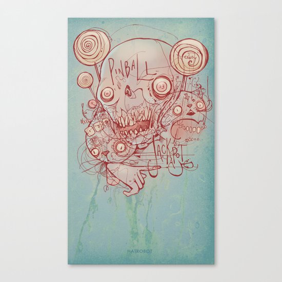 Pinball Jackpot Canvas Print